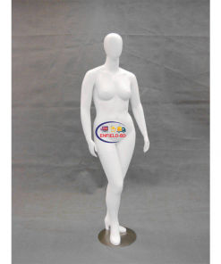 Full Body Mannequin Mannequins And Display Dummy Plus Size Female Egghead Mannequin Matte White A-003100-Z Enfield-bd.com