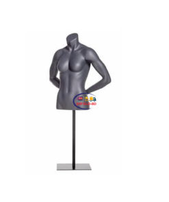 Half Body Mannequin Mannequins And Display Dummy Sports Female Mannequin Torso Matte Grey A-002240-Z Enfield-bd.com