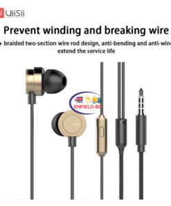 Earphones / Headset Uiisii HM13 Wired in-Ear With Mic Earphone Noise Cancelling Dynamic Heavy Bass Music Metal Enfield-bd.com 