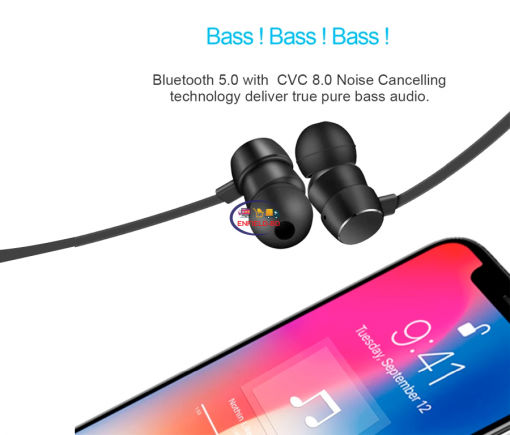 Earphones / Headset Wireless Earbuds Wavefun Flex Pro Bluetooth 5.0 Earphone Neckband | Fast Charging Enfield-bd.com