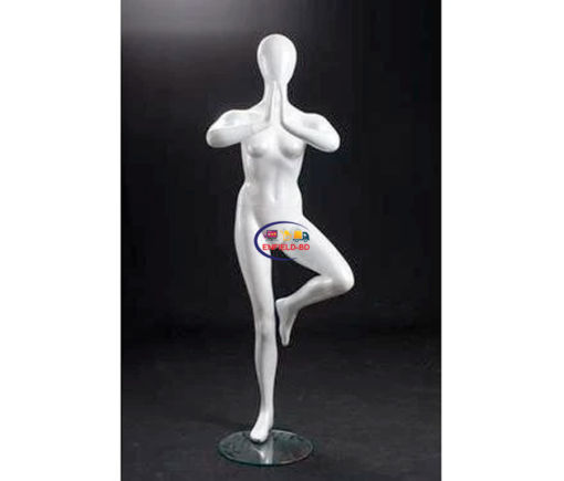 Full Body Mannequin Mannequins And Display Dummy Yoga Sports Mannequin Glossy White A-002190-Z Enfield-bd.com