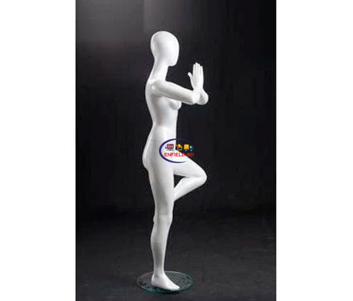 Full Body Mannequin Mannequins And Display Dummy Yoga Sports Mannequin Glossy White A-002190-Z Enfield-bd.com