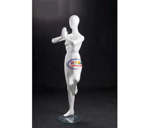 Full Body Mannequin Mannequins And Display Dummy Yoga Sports Mannequin Glossy White A-002190-Z Enfield-bd.com