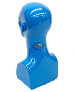 Mannequins And Display Dummy Abstract Display Head Male Mannequin Fiberglass Gloss Blue P-760-S Enfield-bd.com