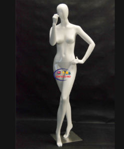 Full Body Mannequin Mannequins And Display Dummy Abstract Egg Head Female Mannequin Fiberglass Gloss White P-880-S Enfield-bd.com