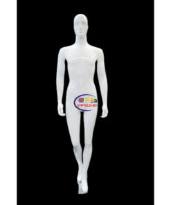 Full Body Mannequin Mannequins And Display Dummy Abstract Egg Head Male Mannequin With Face Features Gloss White P-310-S Enfield-bd.com