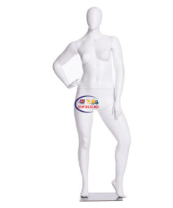 Full Body Mannequin Mannequins And Display Dummy Abstract Plus Size Egg Head Female Mannequin Fiberglass White P-190-S Enfield-bd.com