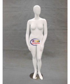 Full Body Mannequin Mannequins And Display Dummy Abstract Plus Size Female Mannequin Fiberglass Matte White P-890-S Enfield-bd.com