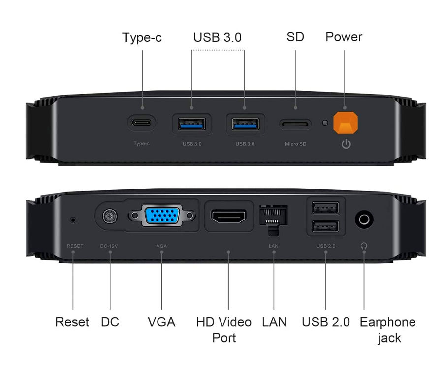 CHUWI HeroBox Mini PC Win10 小型 ミニPC - デスクトップパソコン