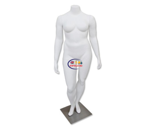 Full Body Mannequin Mannequins And Display Dummy Fiberglass Matte White Headless Plus Size Female Mannequin A-280-D Enfield-bd.com