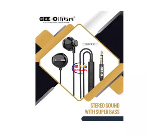 Earphones / Headset GEEOO X12 Strong Bass Metal In-Ear Headphone Enfield-bd.com