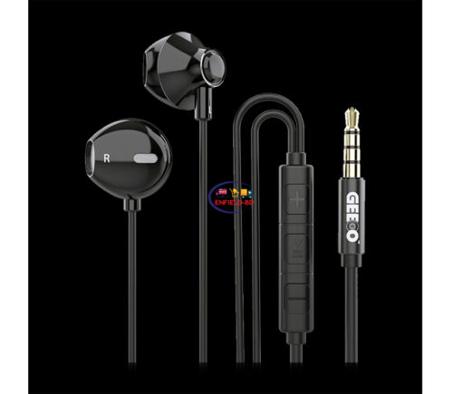 Earphones / Headset GEEOO X12 Strong Bass Metal In-Ear Headphone Enfield-bd.com
