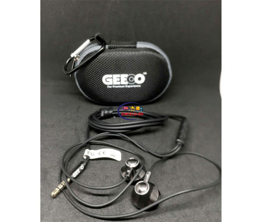 Earphones / Headset GEEOO X12 Strong Bass Metal In-Ear Headphone Enfield-bd.com