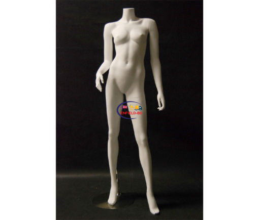 Full Body Mannequin Mannequins And Display Dummy Headless Female Mannequin Fiberglass Matte White P-180-S Enfield-bd.com