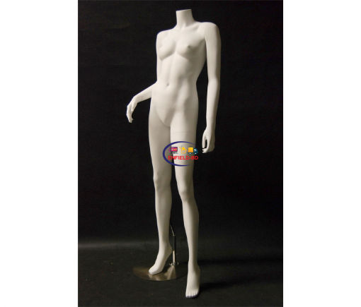 Full Body Mannequin Mannequins And Display Dummy Headless Female Mannequin Fiberglass Matte White P-180-S Enfield-bd.com