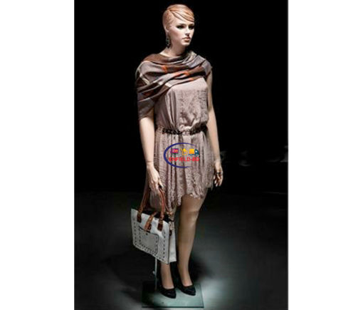 Full Body Mannequin Mannequins And Display Dummy Realistic Plus Size Female Mannequin Fleshtone with Molded Hair P-980-S Enfield-bd.com