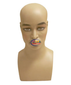 Half Body Mannequin Mannequins And Display Dummy African American Male Display Head Mannequin Fiberglass Brown Skin P-840-S Enfield-bd.com