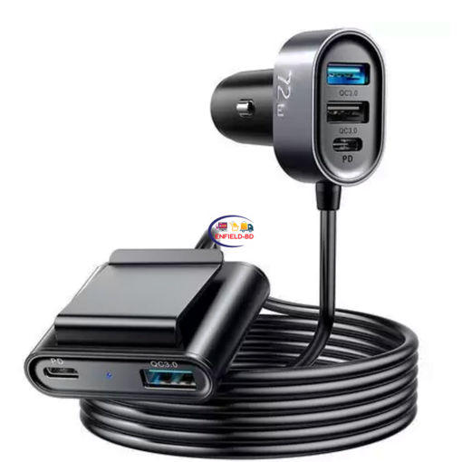 Charger & Adapter Joyroom Jr-cl05 72w 5 Multi-port Qc3.0+pd Fast Car Charger Enfield-bd.com