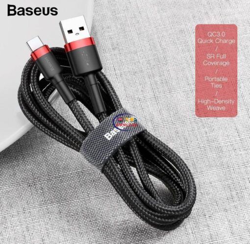 Gadget Baseus USB Type C Cable for Samsung S10 S9 Quick Charge 3.0 Cable USB C Fast Charging for Huawei P30 Xiaomi USB-C Charger Wire Enfield-bd.com