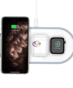 Enfield-bd.com Gadget Hoco 3 in 1 Wireless Charger Pad Qi Fast Charging For iPhone 11 12 Pro Max XS XR Quick Charger 