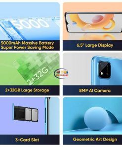 Gadget Smartphone Realme C11 2GB-32GB Smartphone RMX3231 6.5″ HD+ Diaplay NFC 8MP AI Camera 5000mAh OTG 4G | Global Version Enfield-bd.com