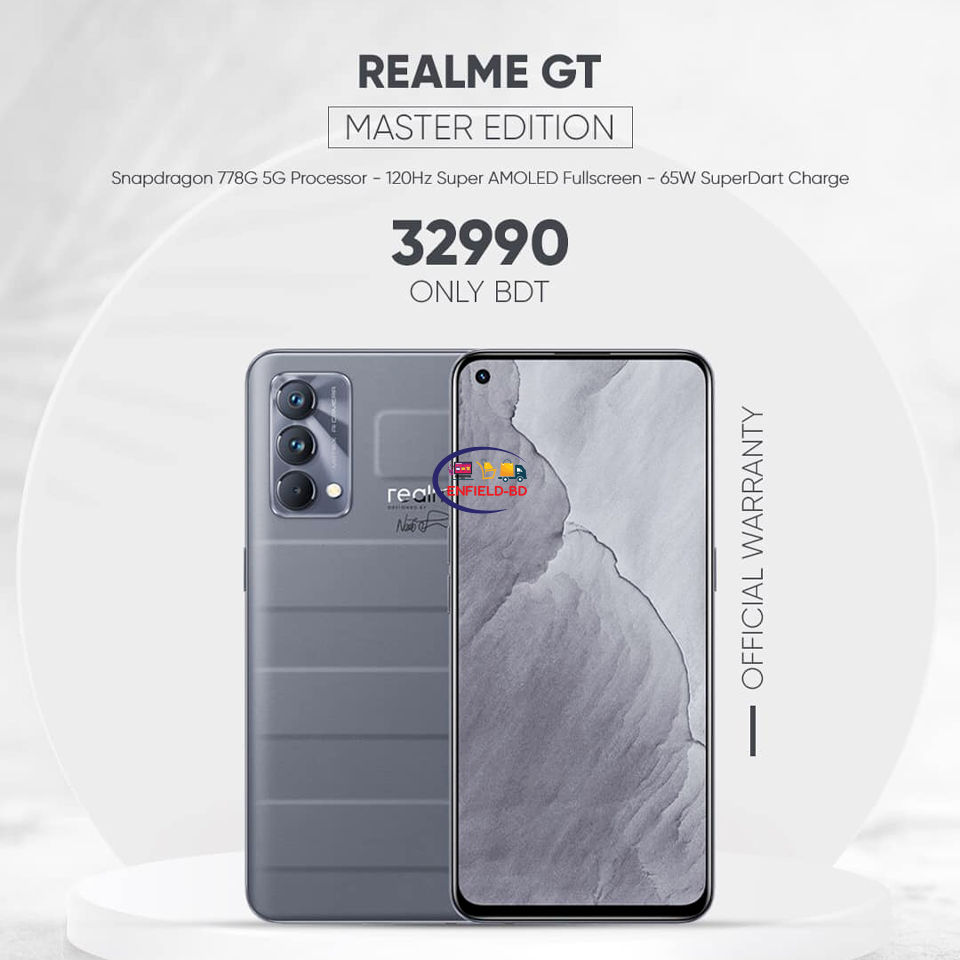 Global Version Realme GT Master Edition Smartphone NFC 6.43 FHD+ 120Hz  Snapdragon 778G Octa-core 4300mAh 64MP Mobile Phones