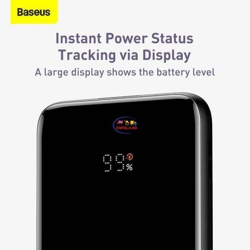 Gadget Charger & Adapter Baseus 22.5W Fast Charge Power Bank 10000mAh ELF Digital Display Type-C Built in Cables For iPhone 13 12 11 pro max mini Samsung S21 S20 Xiaomi Enfield-bd.com