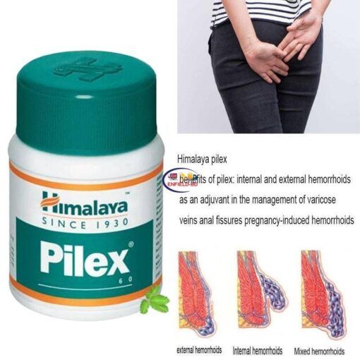 Health & Household Sexual Wellness Himalaya Pilex Anti Hemorrhoids Fissures Rectal constipation Ayurveda Herbal Best Regulates Venous System 60 Tabs Enfield-bd.com