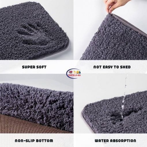 Home & Living Kitchen Bathroom Carpet Bath Mat Bathroom Carpet Doorway Floor Mat Absorbent Non-Slip Bath Mat Kitchen Carpet Rugs Bedroom Carpet Bath Mat Indoor Toilet Rug Enfield-bd.com