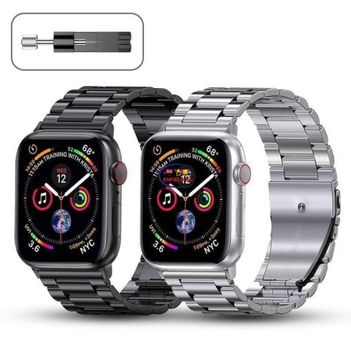 Gadget Smart Watch Metal Strap for Apple Watch Band 44mm 42mm 40mm 38mm 41 45mm Stainless Steel Bracelet for iWatch 7 6 SE 5 4 3 Series Accessories Enfield-bd.com