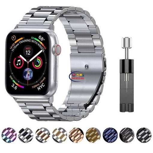 Gadget Smart Watch Metal Strap for Apple Watch Band 44mm 42mm 40mm 38mm 41 45mm Stainless Steel Bracelet for iWatch 7 6 SE 5 4 3 Series Accessories Enfield-bd.com