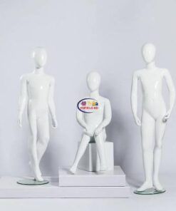 Full Body Mannequin Mannequins And Display Dummy High Quality Fiberglass Full Body Model Kids Gloss White Clothes Display Child Mannequin Boy Mannikin Kids Mannequin Store showcase Display Enfield-bd.com