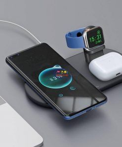 Gadget Mcdodo 15W MagSafe Magnetic 3in1 Wireless Charger (For Mobile/TWS/Apple_Watch) CH706 | Black Enfield-bd.com