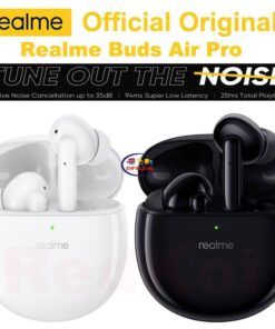 Gadget Wireless Earbuds Original Realme Buds Air Pro Earphone TWS 10MM Bass ANC 35db IPX4 AAC SBC 94mS Fast Pair Enfield-bd.com