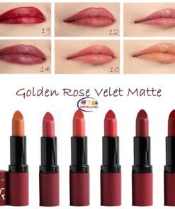 Enfield-bd.com Health & Household Personal Care Set Of Cream Lipsticks Of 6 Pieces Golden Rose Velvet Matte