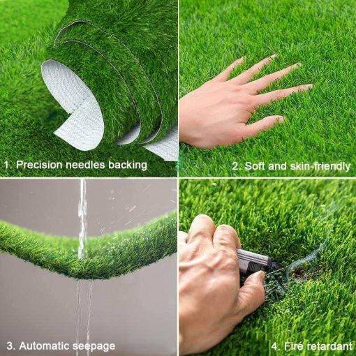 Enfield-bd.com Tools & Home Improvement Tools & Machinary 5x2M Large Size Artificial Grass Lawn Encryption Super Thick Pet Dog Area Landscape Soft Artificial Turf Lawn Fake Grass