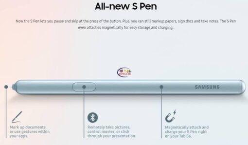 Enfield-bd.com Gadget 100% Original SAMSUNG Galaxy Tab S6 Stylus For SM-T860 SM-T865 EJ-PT860BJEGUJ Tablet Stylus S Pen Replacement Touch Pen