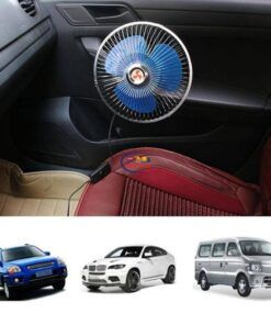 Enfield-bd.com Bike & Car Home & Living All-Round Adjustable Car Auto Air Cooling Fan 25W 12V 24V 180 Degree Low Noise Car Auto Cooler Air Fan Car Fan Accessories