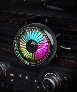 Enfield-bd.com Bike & Car Home & Living 2021 Summer New Multi-Function USB Car Fan With Color-Changing Car Air Conditioning Fan Car Decoration Automotive Supplies