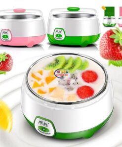 Enfield-bd.com Kitchen & Dining Others 220V Electric Yogurt Maker Stainless Steel Liner Constant Temperature Fermentation Automatic Yogurt Machine Joghurthersteller 1L 