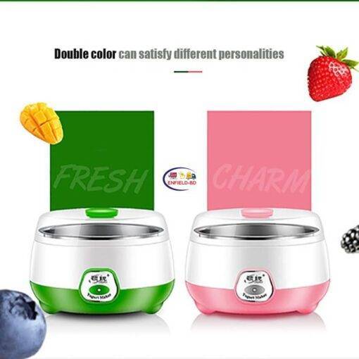 Enfield-bd.com Kitchen & Dining Others 220V Electric Yogurt Maker Stainless Steel Liner Constant Temperature Fermentation Automatic Yogurt Machine Joghurthersteller 1L