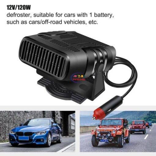 Enfield-bd.com Bike & Car Home & Living 24V Electric Car Defroster Portable Inter Parts 12V Auxiliary Powerful Heater 360 Rotation Windshield Heating Air Conditioning