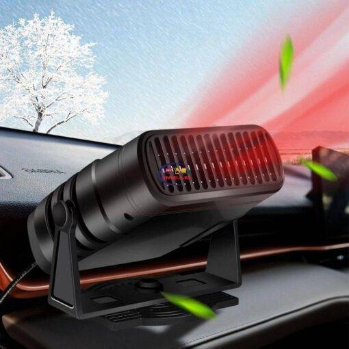 Enfield-bd.com Bike & Car Home & Living 24V Electric Car Defroster Portable Inter Parts 12V Auxiliary Powerful Heater 360 Rotation Windshield Heating Air Conditioning