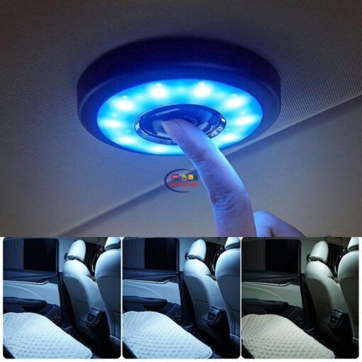 Enfield-bd.com Bike & Car Home & Living 4″ Car Interior Reading LED Light USB Charging Roof Magnet Auto Day Light Trunk Dome Vehicle Indoor Ceiling Lamp Night Light