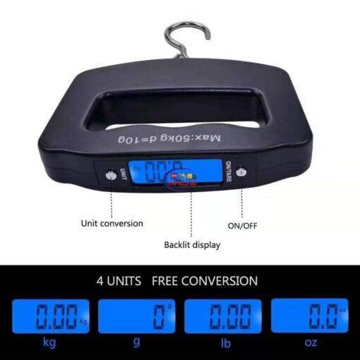 Enfield-bd.com Others Home & Living 50kg/10g Digital Luggage Scale Electronic Portable Suitcase Travel Weighs With Backlight Electronic Travel Hanging Scales