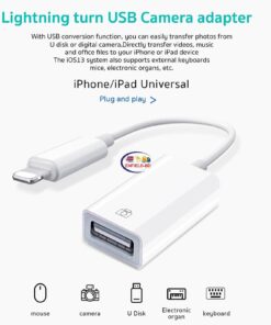 Enfield-bd.com Gadget COTEetCI OTG for Apple to USB 3.0 Camera Reader Adapter for lightning iOS 13 Connector Kit Data Cable For IPhone 5 6 7 8 X 11 iPad 3 4