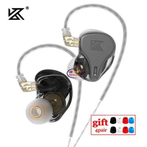 Enfield-bd.com Gadget Earphones / Headset KZ x HBB DQ6S Dynamic Driver Array Earphone Bass Metal Headset HiFi Music