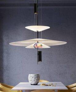 Enfield-bd.com Tools & Home Improvement Tools & Machinary Modern Personality LED Hanging Lamp Flying Saucer Home Decor Denmark Designer Dining Table Bar Living Room UFO Pendant Lights 