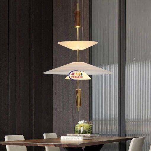 Enfield-bd.com Tools & Home Improvement Tools & Machinary Modern Personality LED Hanging Lamp Flying Saucer Home Decor Denmark Designer Dining Table Bar Living Room UFO Pendant Lights