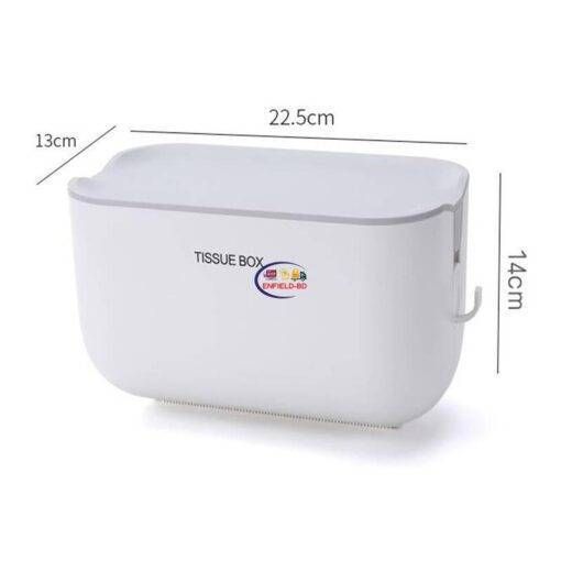 Enfield-bd.com Home & Living Toilet Paper Holder Waterproof Wall-mounted Toilet Paper Holder Roll Paper Storage Box Toilet Tissue Box Toilet Paper Box Rack